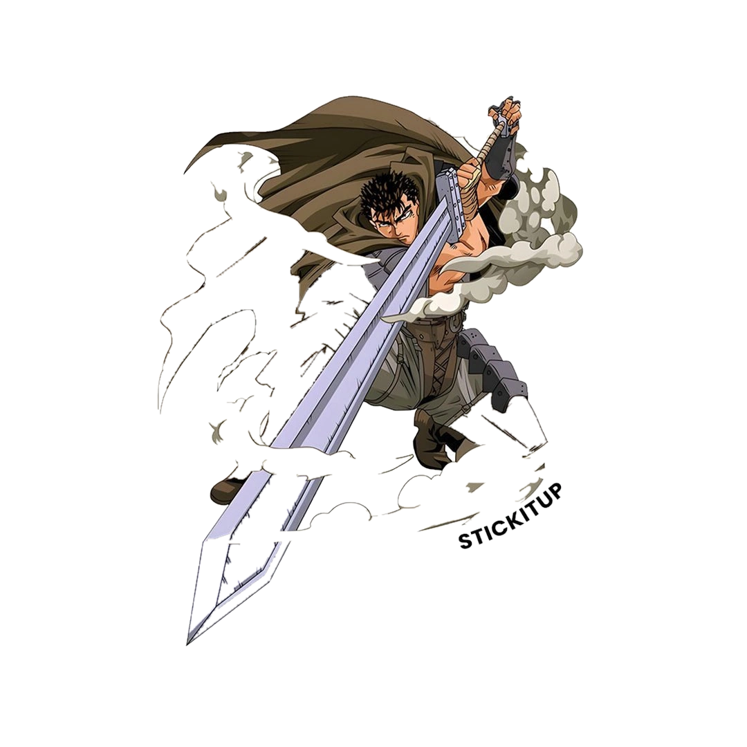 Black swordman Sticker